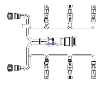 Kábel + adaptér zadný EasyConn + SuperSeal Hella